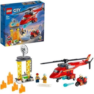 LEGO City 60281 L'Hélicoptere de Secours des Pompiers, Jouet, Minifig