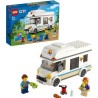 LEGO City 60283 Le Camping-Car de Vacances, Jouet pour Enfants 5 Ans, Foret LEGO, Véhicule, Camping, Jeu de Voyage