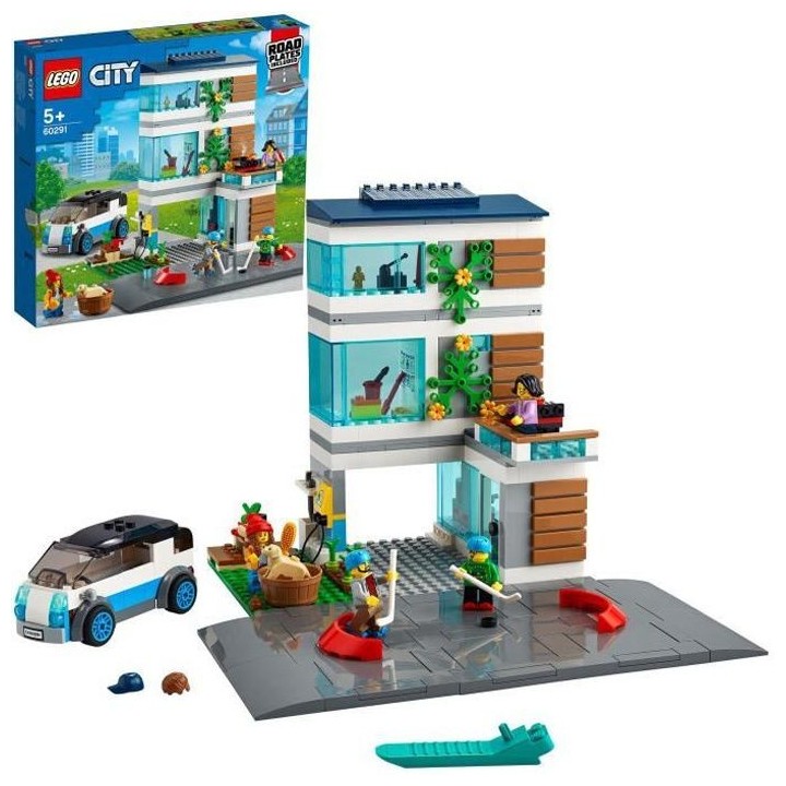 LEGO City 60291 La maison familiale, Jeu de construction maison écolo