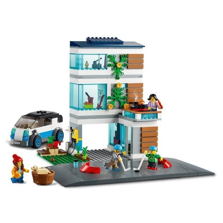 LEGO City 60291 La maison familiale, Jeu de construction maison écolo
