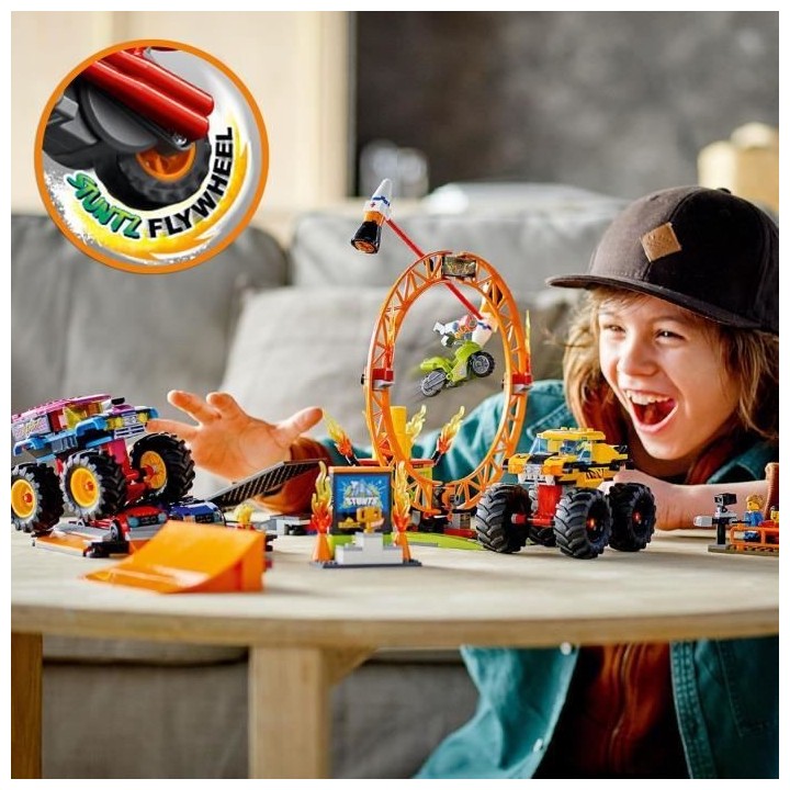 LEGO 60295 City Stuntz L'Arene de Spectacle des Cascadeurs, 2 Monster