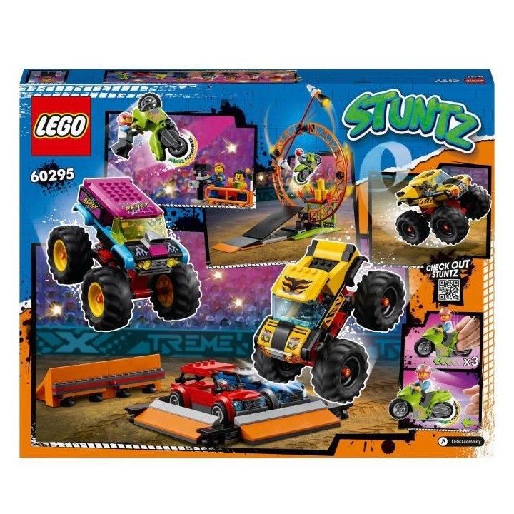 LEGO 60295 City Stuntz L'Arene de Spectacle des Cascadeurs, 2 Monster