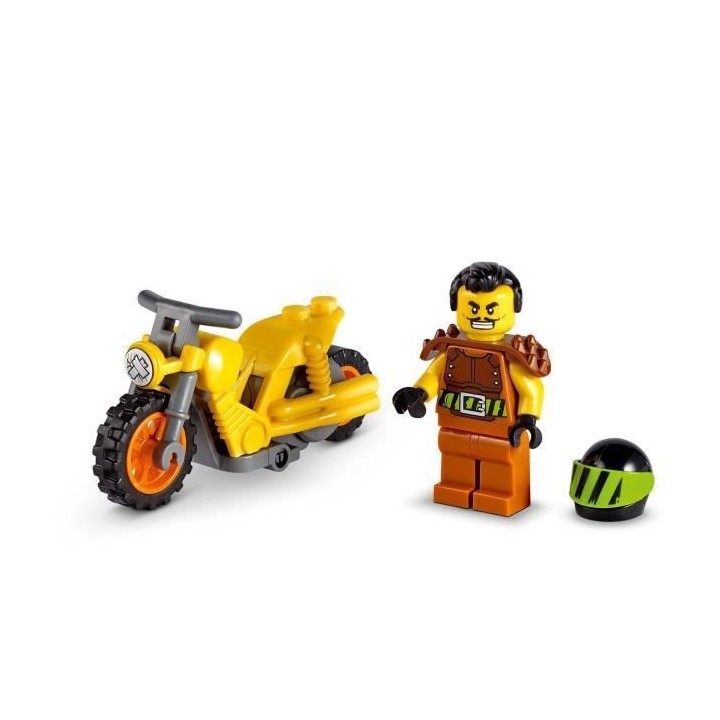 LEGO 60297 City Stuntz La Moto de Cascade Démolition, Ensemble Moto J