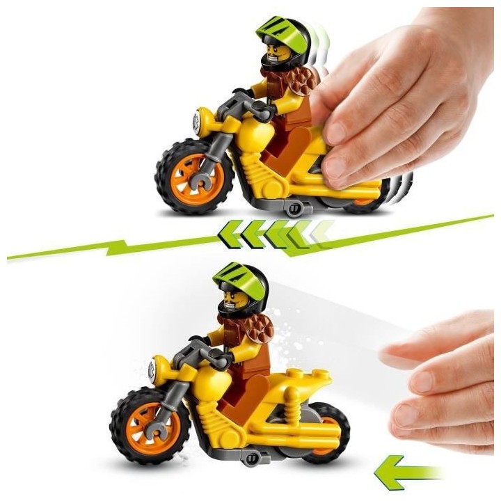 LEGO 60297 City Stuntz La Moto de Cascade Démolition, Ensemble Moto J