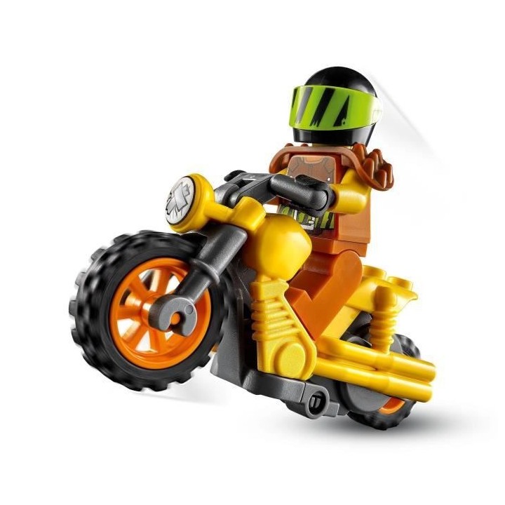 LEGO 60297 City Stuntz La Moto de Cascade Démolition, Ensemble Moto J
