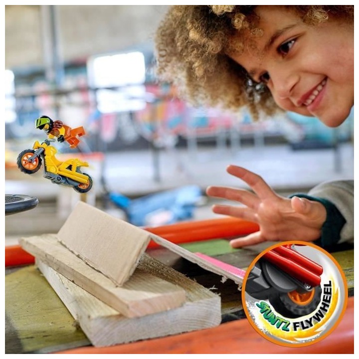 LEGO 60297 City Stuntz La Moto de Cascade Démolition, Ensemble Moto J