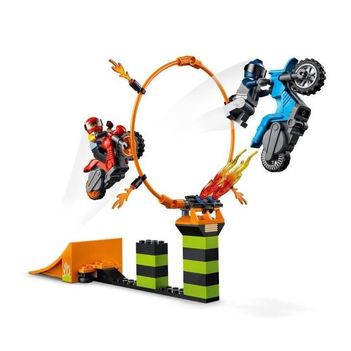 LEGO 60299 City Stuntz Le Spectacle des Cascadeurs, Motos a Rétrofric