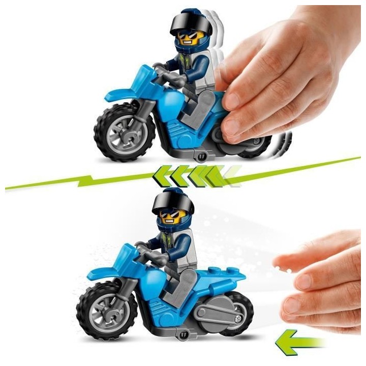 LEGO 60299 City Stuntz Le Spectacle des Cascadeurs, Motos a Rétrofric