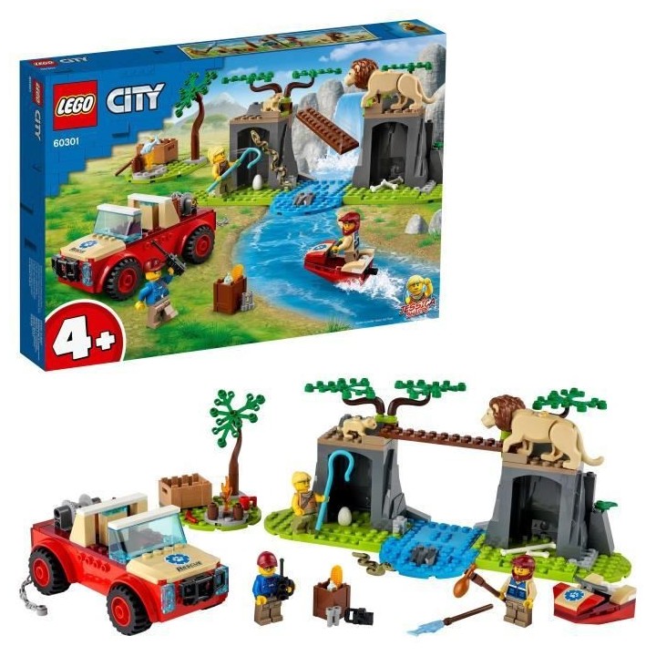 LEGO 60301 City Wildlife Le tout-terrain de sauvetage des animaux sauv