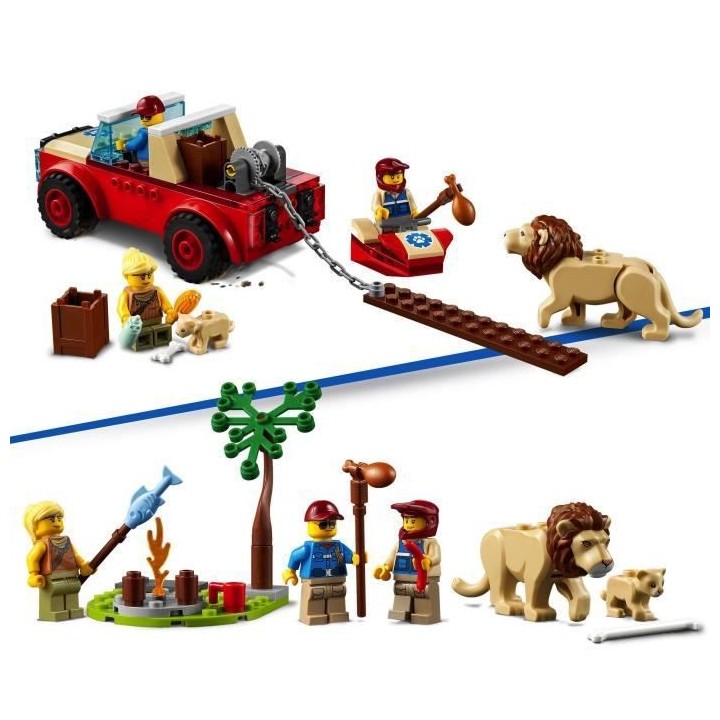 LEGO 60301 City Wildlife Le tout-terrain de sauvetage des animaux sauv
