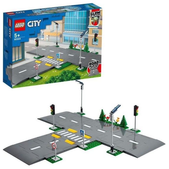 LEGO City 60304 Intersection a assembler, Jeu construction ville avec