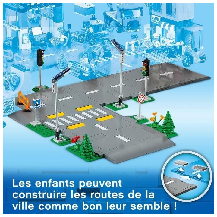 LEGO City 60304 Intersection a assembler, Jeu construction ville avec