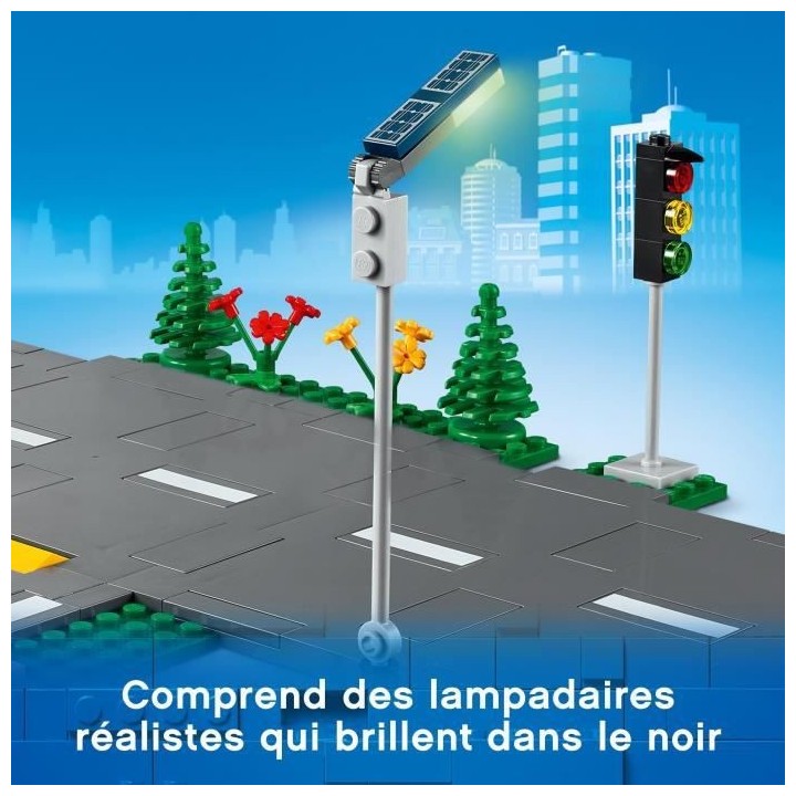 LEGO City 60304 Intersection a assembler, Jeu construction ville avec