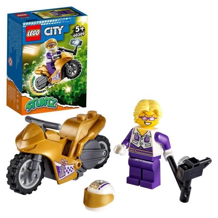 LEGO 60309 City Stuntz La Moto De Cascade Selfie, Jouet De Cascadeur a