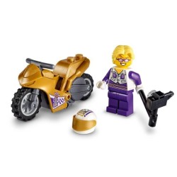 LEGO 60309 City Stuntz La Moto De Cascade Selfie, Jouet De Cascadeur a Rétrofriction Pour Enfants Des 5 Ans, Avec Perche Selfie