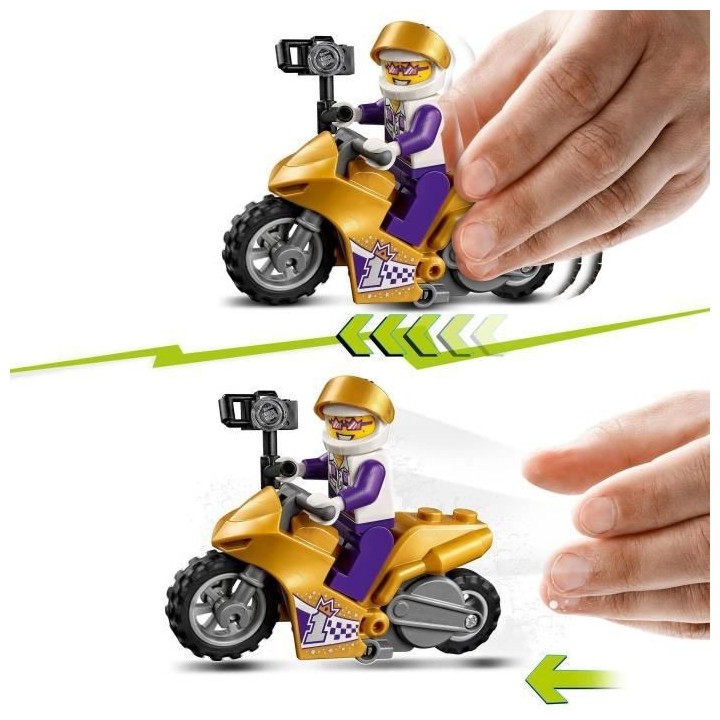 LEGO 60309 City Stuntz La Moto De Cascade Selfie, Jouet De Cascadeur a