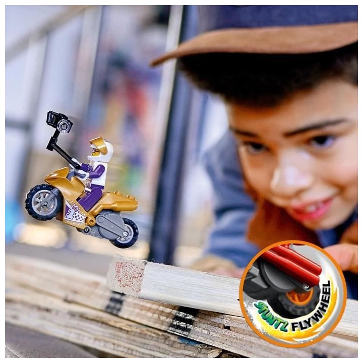 LEGO 60309 City Stuntz La Moto De Cascade Selfie, Jouet De Cascadeur a