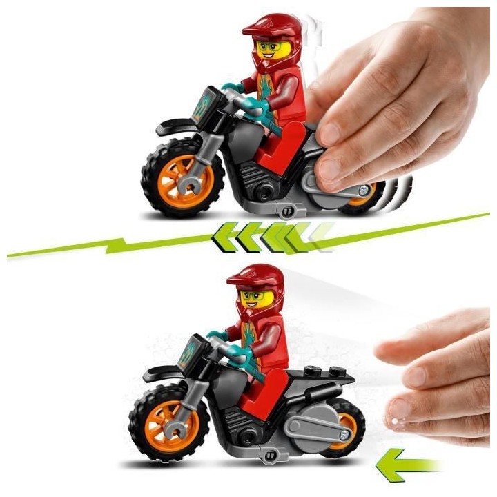 LEGO 60311 City Stuntz La Moto De Cascade De Feu a Rétrofriction Avec