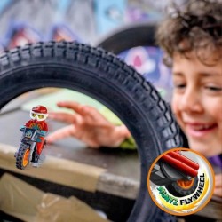 LEGO 60311 City Stuntz La Moto De Cascade De Feu a Rétrofriction Avec Minifigure Cascadeur, Jouet Pour Enfants Des 5 Ans