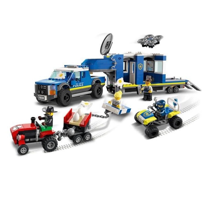 LEGO 60315 City Le Camion de Commandement Mobile de La Police, Jouet A