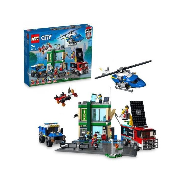 LEGO 60317 City La Course-Poursuite de La Police a La Banque, Jouets D
