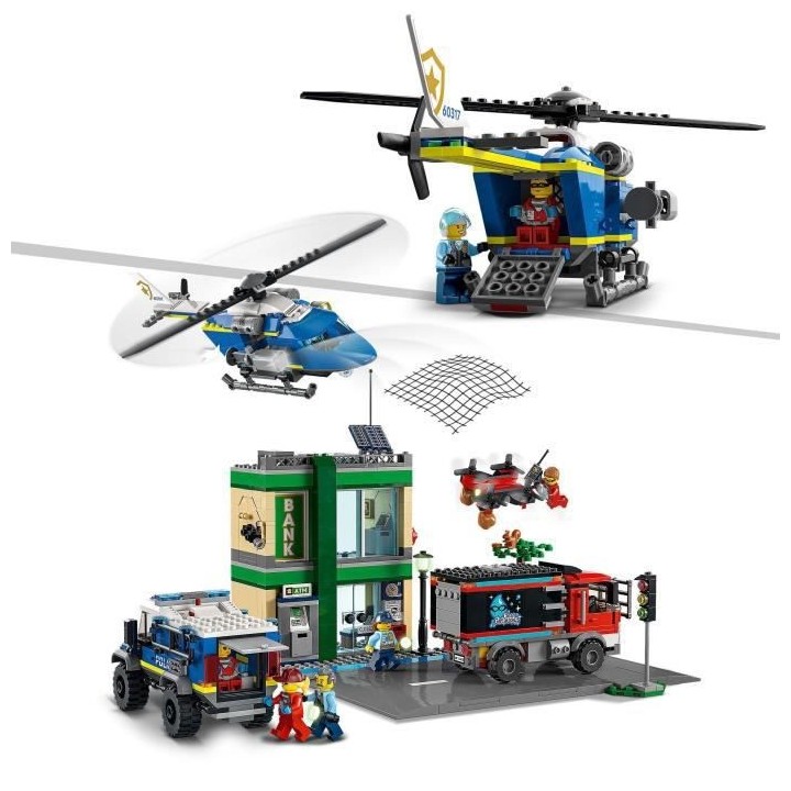 LEGO 60317 City La Course-Poursuite de La Police a La Banque, Jouets D