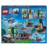 LEGO 60317 City La Course-Poursuite de La Police a La Banque, Jouets Drone et 2 Camions pour Enfants +7 ans, Sets d'Aventures