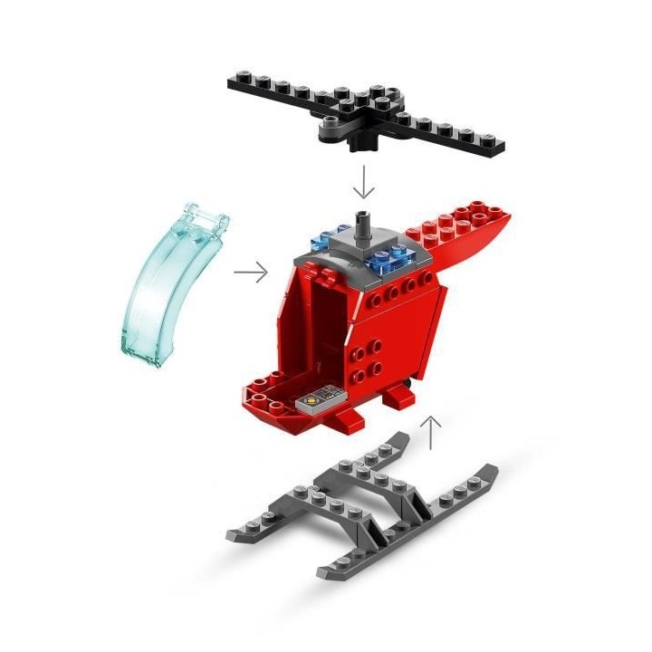 LEGO 60318 City Fire L'Hélicoptere des Pompiers, Jouet pour Filles et
