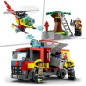 LEGO 60320 City Fire La Caserne Des Pompiers, Set avec Garage, Jouet Camion et Hélicoptere pour les Enfants des 6 ans