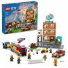 LEGO 60321 City Fire La Brigade Pompiers Set de Construction avec Flammes, Minifigures, Jouet Camion pour Enfants des 7 ans