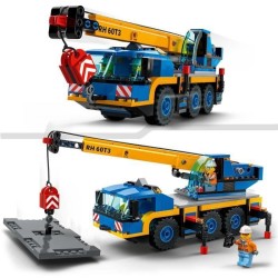 LEGO 60324 City Great Vehicles La Grue Mobile Set de Véhicules de Construction, Camion Jouet pour Filles et Garçons des 7 ans