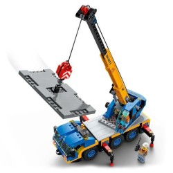 LEGO 60324 City Great Vehicles La Grue Mobile Set de Véhicules de Construction, Camion Jouet pour Filles et Garçons des 7 ans