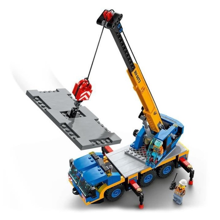 LEGO 60324 City Great Vehicles La Grue Mobile Set de Véhicules de Con