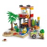 LEGO 60328 City Le Poste De Secours sur La Plage, Jouet de Construction, Quad et Plaque Route, Cadeau pour Enfants +5 Ans