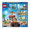 LEGO 60328 City Le Poste De Secours sur La Plage, Jouet de Construction, Quad et Plaque Route, Cadeau pour Enfants +5 Ans