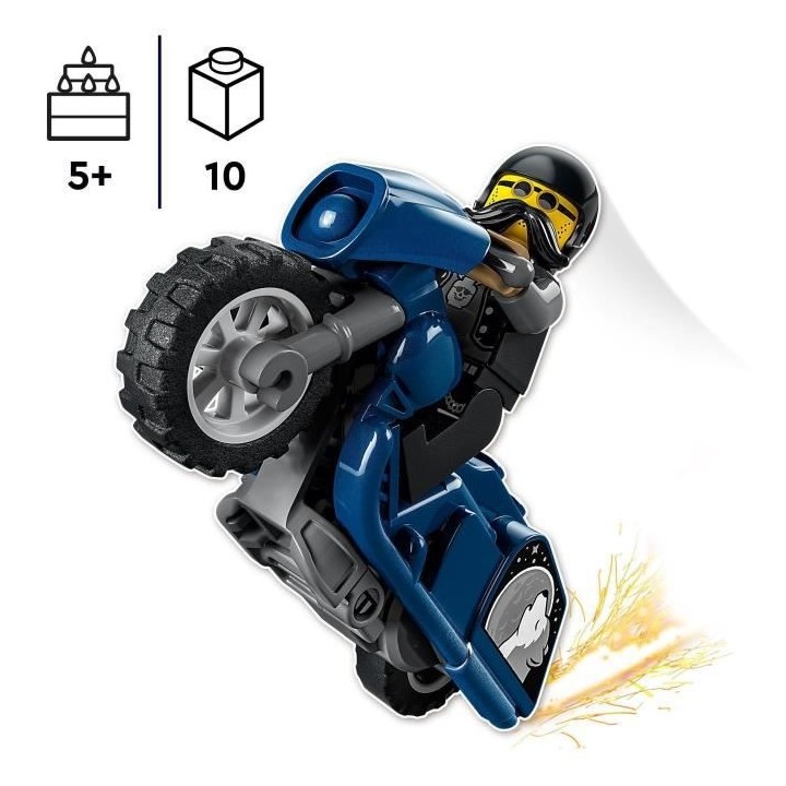 LEGO 60331 City Stuntz La Moto de Cascade du Biker, Jouet de Cascadeur