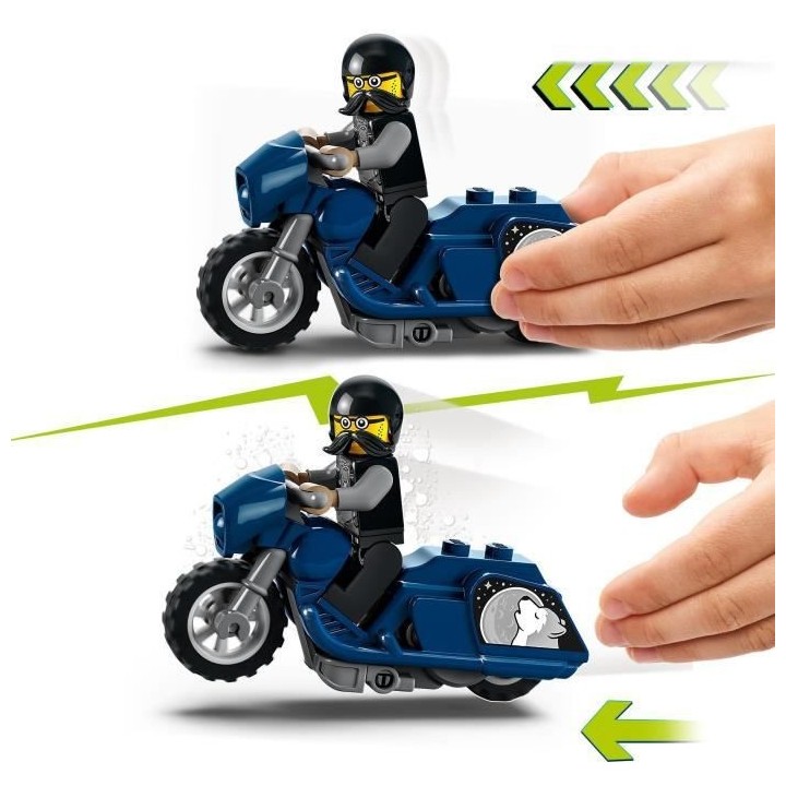 LEGO 60331 City Stuntz La Moto de Cascade du Biker, Jouet de Cascadeur
