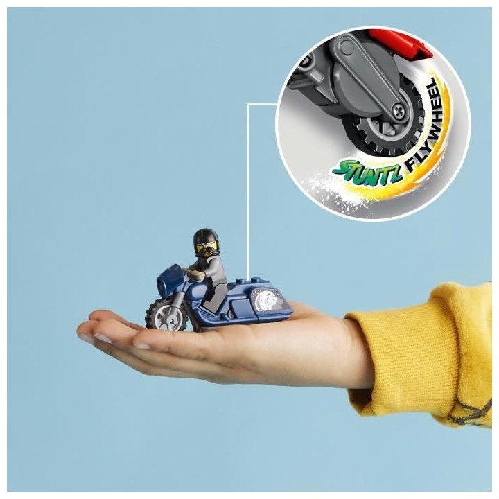 LEGO 60331 City Stuntz La Moto de Cascade du Biker, Jouet de Cascadeur