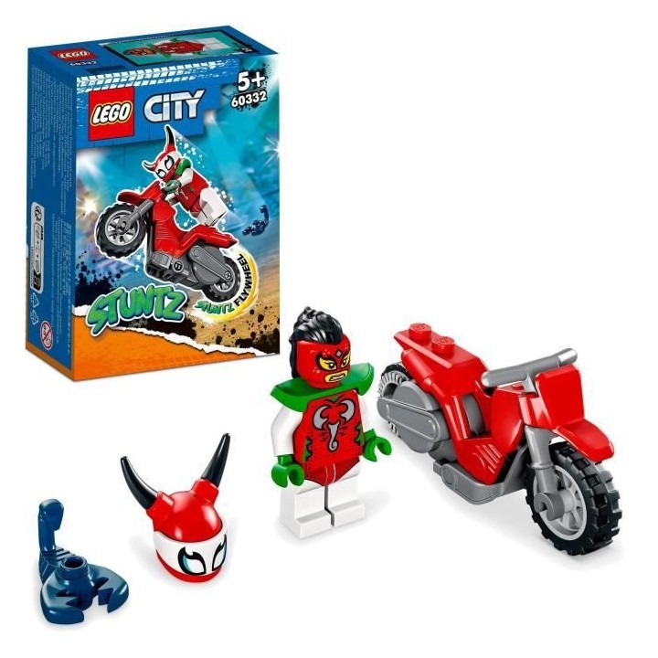 LEGO 60332 City Stuntz La Moto de Cascade du Scorpion Téméraire, Jou