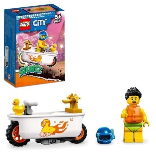 LEGO 60333 City Stuntz La Moto de Cascade Baignoire, Jouet avec Minifi