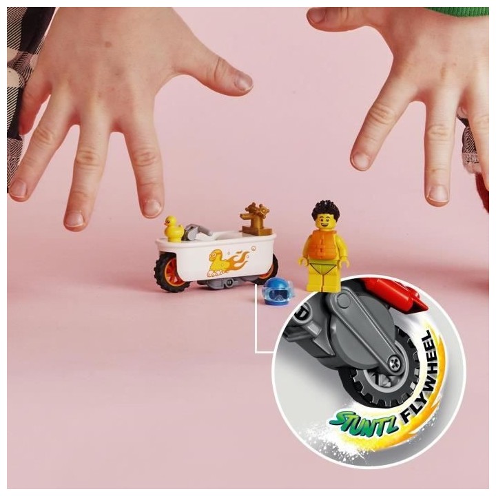 LEGO 60333 City Stuntz La Moto de Cascade Baignoire, Jouet avec Minifi