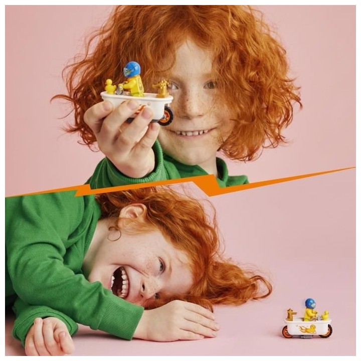 LEGO 60333 City Stuntz La Moto de Cascade Baignoire, Jouet avec Minifi