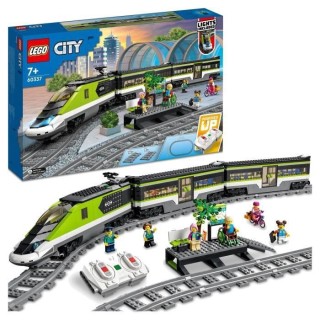LEGO 60337 City Le Train de Voyageurs Express, Jouet de Locomotive Té