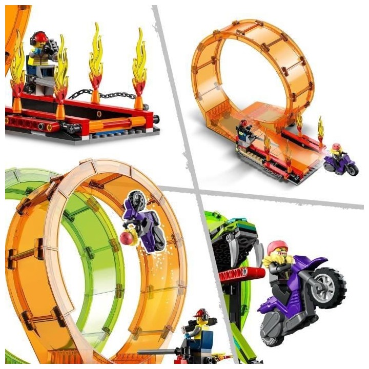 LEGO 60339 City Stuntz L'Arene de Cascade avec Double Looping, Monster