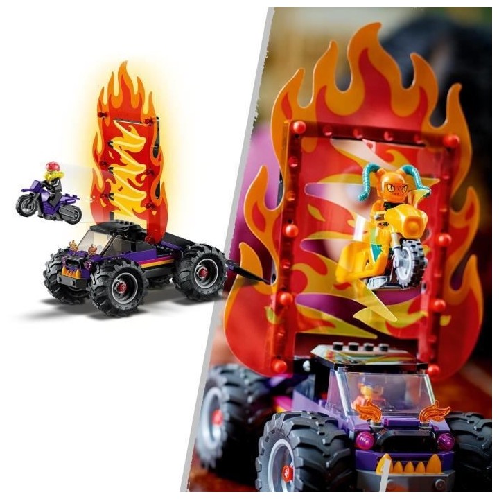 LEGO 60339 City Stuntz L'Arene de Cascade avec Double Looping, Monster