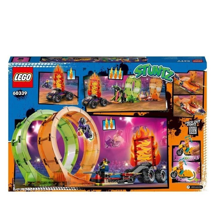 LEGO 60339 City Stuntz L'Arene de Cascade avec Double Looping, Monster