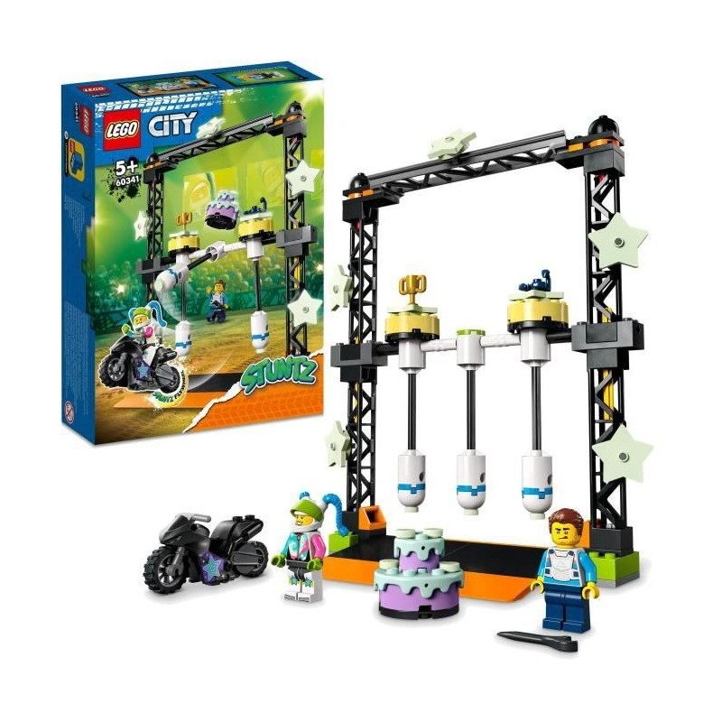 LEGO 60341 City Stuntz Le Défi de Cascade : Les Balanciers, Jouet Moto d'Aventure de Stunt Bike pour Filles et Garçons des 5 a