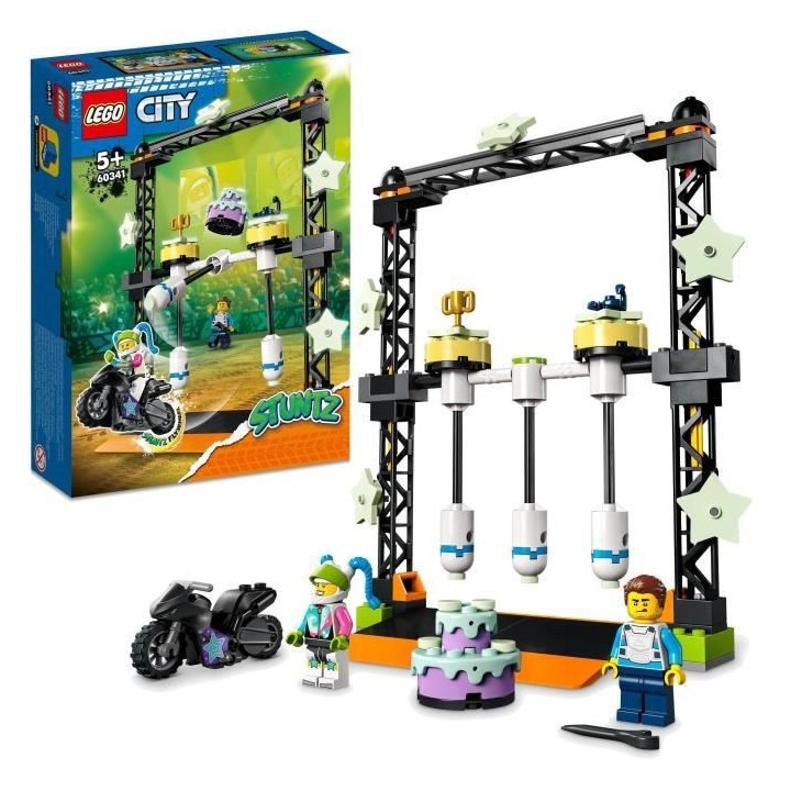 LEGO 60341 City Stuntz Le Défi de Cascade : Les Balanciers, Jouet Mot
