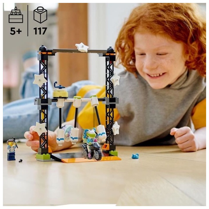 LEGO 60341 City Stuntz Le Défi de Cascade : Les Balanciers, Jouet Mot