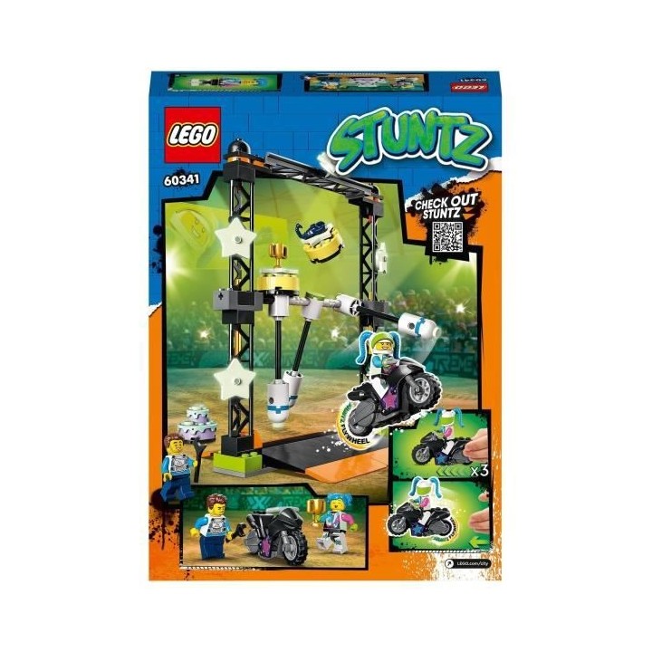 LEGO 60341 City Stuntz Le Défi de Cascade : Les Balanciers, Jouet Mot